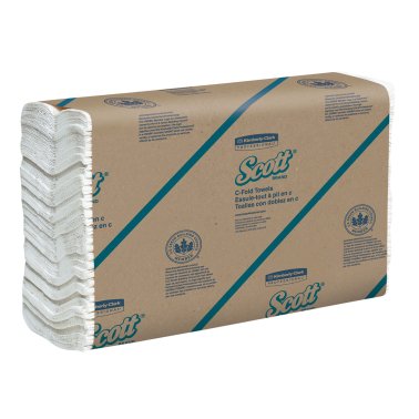 Scott C-fold Towels, #151, White