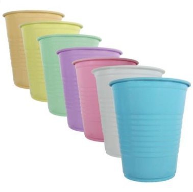 Value Brand Disposable Plastic Cups, 5oz, Green