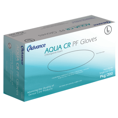Advance Aqua CR Chloroprene Powder-free Gloves, X-Small