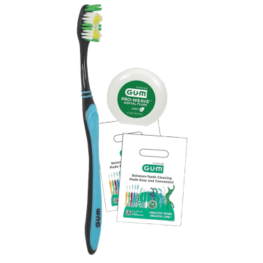 GUM Multi-Clean Patient Pack, Adult, Toothbrush Bundle