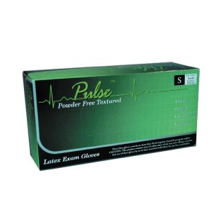 Pulse Latex Powder-free Gloves, Medium