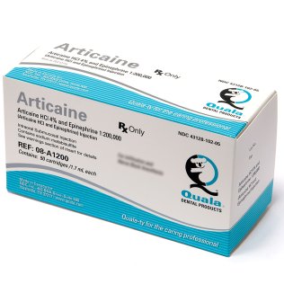 Quala Articaine HCI 4%, Anesthetic, with Epinephrine, 1:200,000