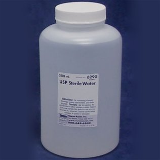 USP Sterile Water for Injection, Irrigation Bottle, 500mL