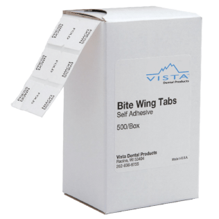 Bite Wing Tabs (Vista Apex), Bitewing Tabs, Self-adhesive tabs, box of 500