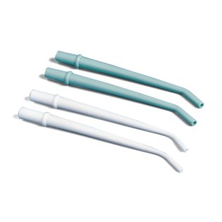 Quala Surgical Aspirator Tips, White (1/8" hole, 6.5" length), 25/bag
