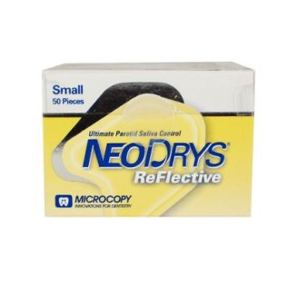 NeoDrys Saliva Absorbents, Reflective Backing, Small, Yellow