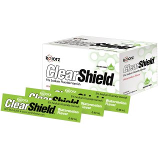 Kolorz ClearShield 5% Sodium Fluoride Varnish, Small Pack, Mint