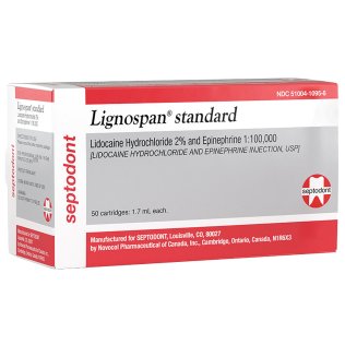 Lignospan 2%, Local Anesthetic, With Epinephrine, 1:100,000