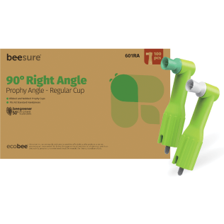 BeeSure Disposable Prophy Angles, 90-Degree Angle, Regular