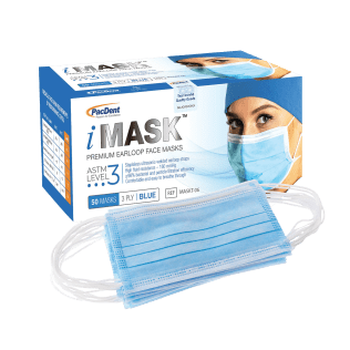 iMask Premium Level 3 Earloop Masks, Blue