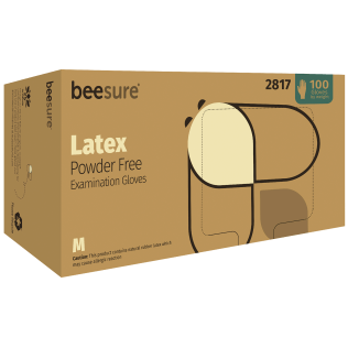 BeeSure Latex Gloves, Powder-free X-Small