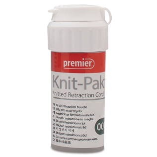 Knit-Pak Knitted Retraction Cord, Non-impregnated, #2 (Orange)