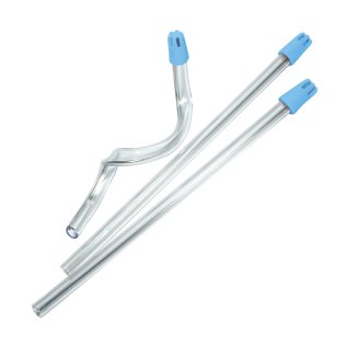 SafeBasics Saliva Ejectors, Unscented Tips, Clear Body with Blue Tip