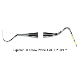Expros, #23/12 (Probe 4) Yellow, EagleLite Stainless Steel Handle
