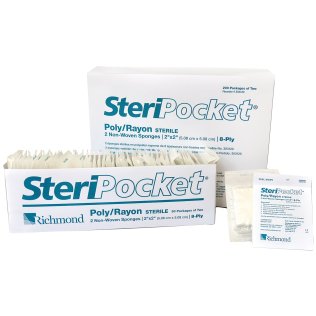 Steripocket Sterile Sponges, 2"x2", 200 Pack