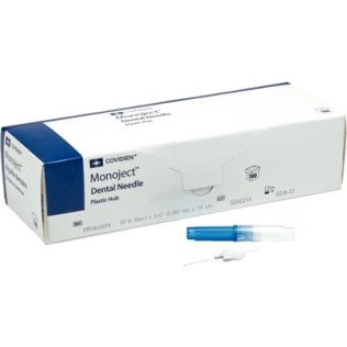 Monoject Disposable Needles, 30ga Plastic Hub, Short, Blue
