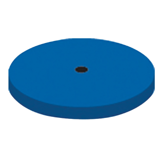 NTI Blue Silicone Polishers (Alloys, Amalgam, and Acrylic), Unmounted Shank, Large Disc, P0401-220
