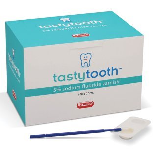 Tastytooth Fluoride Varnish, 100/Box, Bubblegum