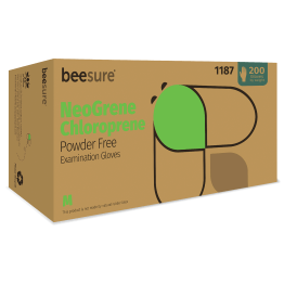 BeeSure Neogrene Gloves, Chloroprene Powder-free Small