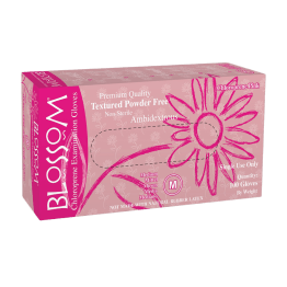 Blossom Pink Chloroprene Powder-free Gloves, Small