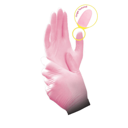 Blossom Pink Chloroprene Powder-free Gloves, Medium