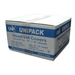 Value Brand Premium Headrest Covers, Large (10" x 13"), Lavender, 500/case