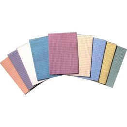 Tidi Waffle-embossed Patient Bibs, 3+1 Poly, 13 x 18, Lavender
