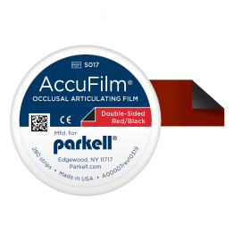 AccuFilm II Articulating Film - Double-sided, 3.5 x 0.875 Red/Black, Precut Strips size.0008", 280/pkg