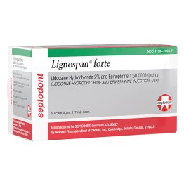Lignospan 2%, Local Anesthetic, With Epienphrine Forte, 1:50,000