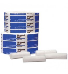 Wrapped Cotton Rolls, Size #2, 2000/Case