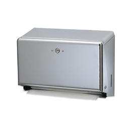 Mini C-Fold or Multi-Fold Towel Dispenser, 11 1/8 x 3 7/8 7 Compact Steel 1/box