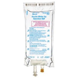 Sterile Water for Injection, USP, Irrigation Solution, 250 mL bag, sterile water injection