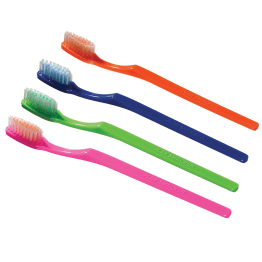 Disposable Non-pasted Toothbrushes, Assorted Colors