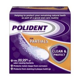 Polident Denture Cleansers, Antibacterial Cleanser, Tablets
