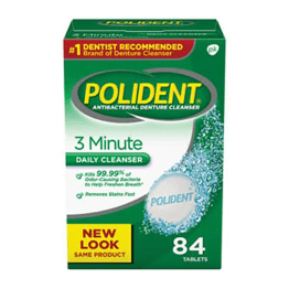Polident Denture Cleansers, 3-Minute Daily Cleanser, Large Pack