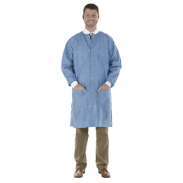 SafeWear High Performance Lab Coats, XX-Large, Deep Blue