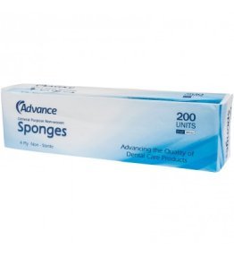 Advance Basic Non-Woven Sponges, 4-Ply, 2"x2", Small Pack