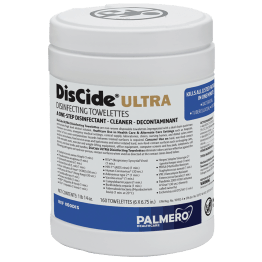 DisCide Ultra Wipes, Fungicidal and Bactericidal, Regular, 6" x 6.75"