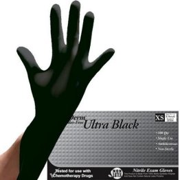 NitriDerm Ultra Black Nitrile Powder-free Gloves, XX-Large