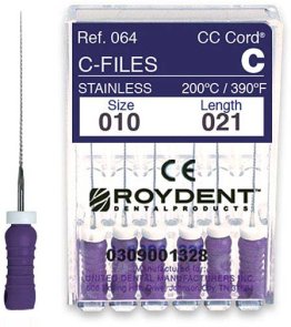 Roydent C-Files, 21mm, Size 6, Pink
