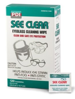 PDI See Clear Lens Cleaning Wipes, Individually Wrapped