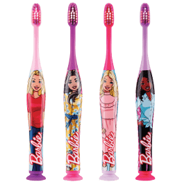 GUM Barbie Manual Toothbrush, Kids Toothbrush