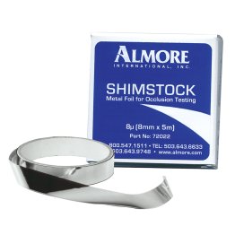 Shimstock Foil, Pkg/300, 12 microns thin, 2x3/8" Strips