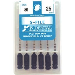 JS Dental S-Files, 6/pkg, #80, 25mm