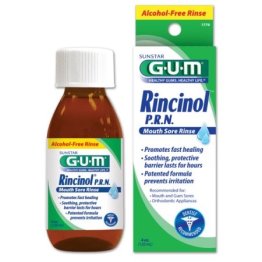 GUM Rincinol Rinse, 4oz Bottle, Mouth Sore Relief
