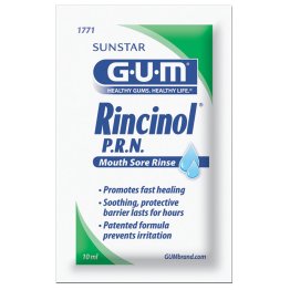 GUM Rincinol Rinse, Sachets, 36/Pkg, Mouth Sore Relief