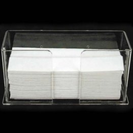 C-Fold Towel Holder,10.75w x 6h 4.25d, Clear Tabletop 1/box