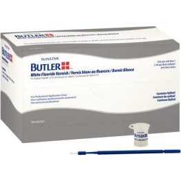 Butler White Fluoride Varnish, 5% Sodium 0.5 mL Melon Flavor, 36/boxes
